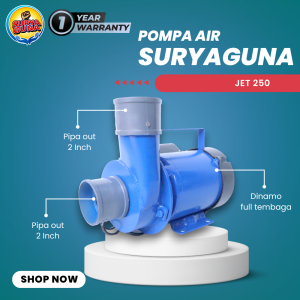 [BISA COD] Pompa air modifikasi type jet 250 pipa in/out 2 dim semburan air besar hemat listrik 250 watt cocok untuk irigasi sawah