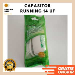 Capasitor 14 UF ICAR Ecofill Kapasitor running bulat AC Pompa Kulkas Capacitor 400/450 Volt