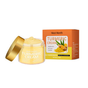 Daily Skin Hydrating Moisturizer Turmeric Brightening Cream Gentle Care Face Body Moisturizing Lotion Smooth Glow Skin Care Nourishing Soft Touch Cream Lightweight Beauty Essential