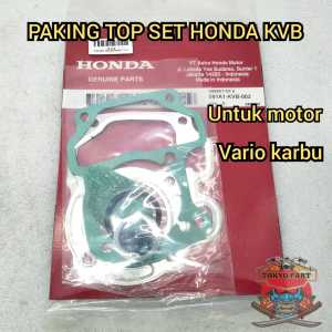 PAKING TOP SET HONDA KVB KUALITAS ASLI ORIGINAL HONDA AHM UNTUK MOTOR VARIO KARBU GASKET KIT