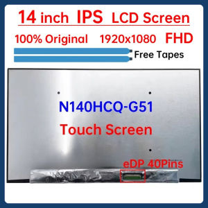 14 Inch Laptop LCD Touch Screen N140HCQ G51 N140HCQ-G51 Display Matrix Panel Replacement 1920x1080 IPS 100% sRGB eDP 40 Pins
