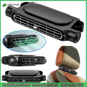 Sikiwind USB Portable Car Seat Fan 3 Speeds Adjustable Car Headrest Cooling Air Fan Air Cooling Fan for Front Rear Seat Passenger
