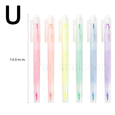 MUJI ไฮไลท์ ปากกาไฮไลท์ ปากกาเน้นข้อความ มี 2หัว สี ไฮไลท์มูจิ มูจิ ปกกามูจิ