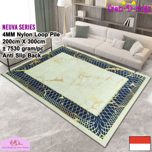 Tren-D-rugs Karpet eropa aesthetic jumbo besar 200 cm x 300 cm anti slip permadani motif abstrak modern alas lantai ruang tamu kamar tidur keluarga - NMs