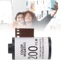 Color Film, 8 Sheets 35mm ISO200 HD Camera Color Film Wide Exposure High Contrast Vintage Photo, 135 Format Camera Roll for 135 Camera. 