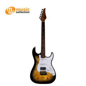 กีตาร์ไฟฟ้า JET JS-450Q HSS TRANSPARENT BROWN