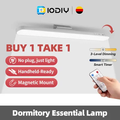 DIODIY Desk lamp Portable magnetic rechargeable with 3 colors of infinite dimming desktop LED lights suitable for dormitory learning live streaming and supplementary lighting touch type long endurance and timed remote control LED lights