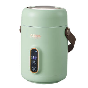 1.2L Electric Steamer Pot with Timer - Smart Slow Cooker for Rice/Soup/Baby Food Stainless Steel Portable Multi-Cooker Auto Keep Warm & Energy Saving