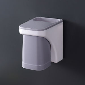 【Buy 1 Free 1】Multifunction Toothbrush Holder Toothpaste Storage Rack Magnetic Adsorption Inverted Cup Wall Mount Bathroom Accessories Set