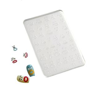 Mirror Finish Ice Cream Silicone Mold For Nail Decoration 6x9cm Compact Size Crafting Tool With 3 Designs