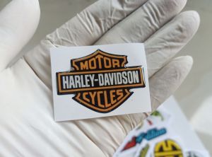 Stiker Harley Davidson emblem resin lentur sticker timbul variasi motor