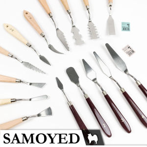 Pisau / Spatula Lukis / Palet / Tanah Liat / Dekorasi Kue / Artist Painting / Mixing Palette / Clay / Cake Frosting Knife / Knives / Scraper Samoyed PNKN