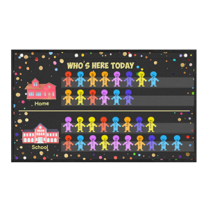 Attendance Chart Helping Hands Chart Who is Here Today Chart Classroom Attendance Chart