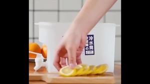 New summer household 2500ml cold water kettle with faucet large capacity plastic beverage pot freezer fruit tea pot