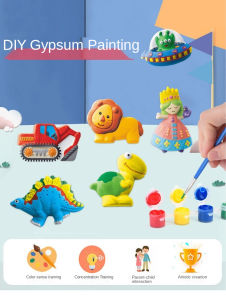 JoyToys Kids DIY Craft Handmade Plaster Gypsum Mould Painting Games Plaster Model Kit Toys For Kids Birthday Present Mainan Plaster Mainan Painting Kids Patung Hadiah Kanak Kanak 儿童手工石膏玩具