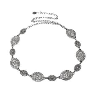 เข็มขัดสไตล์ชนเผ่าโบฮีเมียนสายคาดเอวปรับได้เข็มขัดแบบยาวทำด้วยมือสำหรับชุดชายหาดและวันหยุด