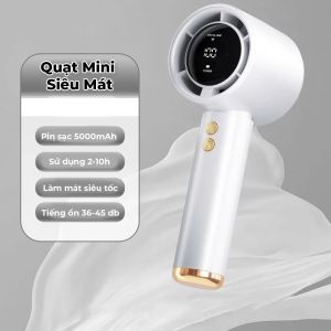 CẦM TAY MINI KHÔNG CÁNH QUẠT TÍCH ĐIỆN CẦM TAY MẪU MỚI 2025 N68