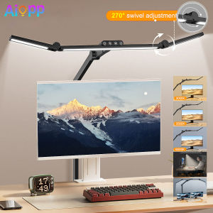 LED Three-Fold Long-arm Study Lamp Reading And Working Lamp Touch Control Dimmable 5 Colors Eye Protection Clamp Lamp