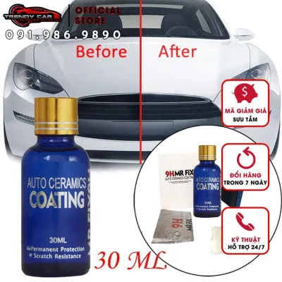 Dung dịch phủ gốm cao cấp bảo vệ sơn xe chống xước - Ceramic Coating 9H-Dung dịch Phủ bóng xe Auto Ceramic Coating 9H 30ml Chống Trầy Xước