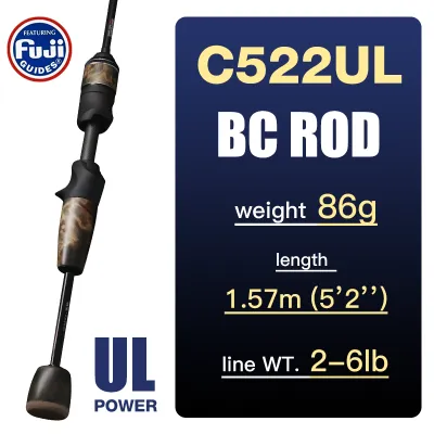 SEASIR Stream Solid Wood Fishing Rod FUJI A+O Guide Rings UL1.57M-1.98M 86G Ultralight BFS 40T Carbon Fishing Rods Lure weight 1-10G 2 Sections