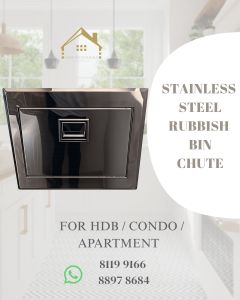 Supply + Installation / Replacement HDB / Condo Stainless Steel Rubbish Chute