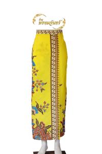 กระโปรงผ้าปาเต๊ะทรงป้ายหน้า งานสั่งตัด ตัดใหม่ตามไซส์ของลูกค้า