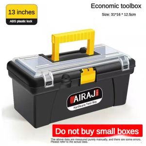 AIRAJ 13‘’-20‘’ Heavy Duty Tool Box Double Layer Plastic Tool Storage Box Tool Box Organizer
