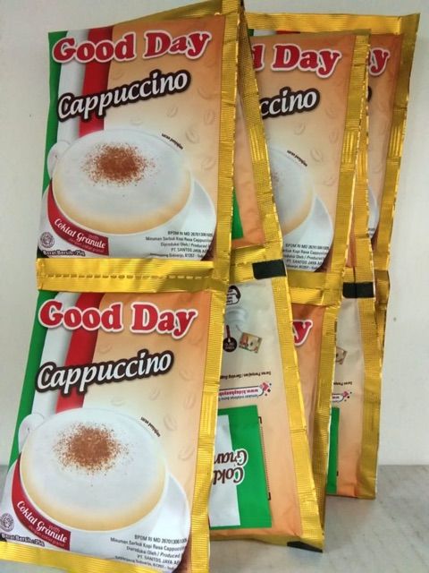KOPI GOOD DAY CAPPUCCINO 1 RENCENG 10 SACHET 25gr 25 gr Dus Grosir Murah Cappucino Capucino Gooday