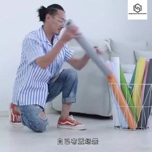 SUPERMAX Grille Flowing Light 2in1 Wallpaper PVC Self-adhesive Waterproof Wallpaper Home Decor Wall