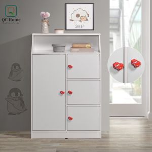 QC Home Kid Wardrobe Storage Cabinet Side Board Kid Furniture Aidan