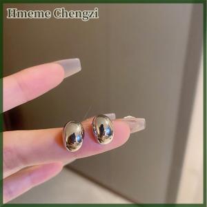 Hmeme Simple Pea Shaped Copper Alloy Drop Earrings For Woman Korean Stud Earrings Fashion Jewelry Goth Party Girls Accessories