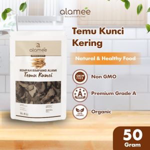 ALAMEE Temu Kunci Kering Fingerroot Rempah Rimpang Alami Iris Bumbu Seasoning Masakan Masak 50gr