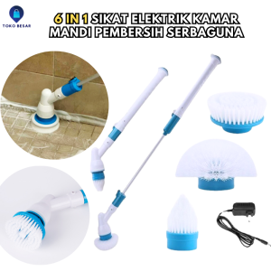 Sikat WC Elektrik Wireless Brush Pembersih Lantai Hurricane Spin Scrubber