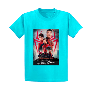 Kaos Anak Biru Muda Spiderman Superhero Baju Lebaran 2025