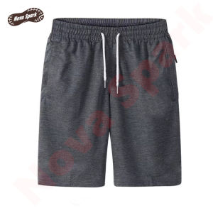 NS กางเกง กางเกงขาสั้น กางเกงขาสั้นผู้ชาย เอวยางยืด กางเกงห้าส่วน กางเกงชายหาด สีพื้น มีให้เลือก 3สี หนานุ่มใส่สบาย ไซส์ M-6XL