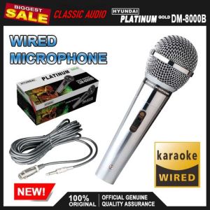 Classic Audio Bosca Konzert Kevler Hyundai Platinum DM-8000 Professional Hyper-Cardioid Dynamic Gold Microphone (Original)