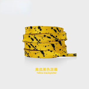 Tali Sepatu Warna Warni Abstrak Percikan Tinta 120cm 140cm