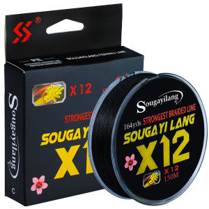 Senar Pancing Line12 Untai Kepang Senar Pancing 150M-550M PE Kepang Senar Kuat Alat Penangkap Ikan