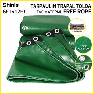 trapal waterproof makapal size 9ft x 12ft tarpaulin PVC Tarps tolda buy 1 take 1rope truck cover high quality tarpaulin Multiple sizes available