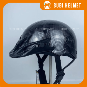 Nón bảo hiểm nhúng CarBon Thể Thao mũ bảo hiểm nửa đầu phủ nano cao cấp thiết kế cá tính phù hợp nam và nữ