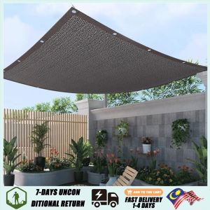 Anti-UV Sun Shade Net Outdoor Awnings Sun Shelter Sunscreen Garden Net/ Jaring Hitam Orchid Kebun 防晒遮阳网