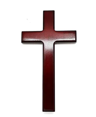 The hanging Cross 21cm in height made of Pine Wood