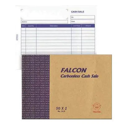 Falcon Carbonless Cash Sale Book (50 x 2)