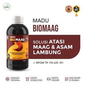 Madu Biomaag Original Obat Herbal Asam Lambung Maag Kronis Gerd & Mual Perut Kembung