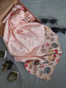 UMAMA SQUARE HIJAB SEGIEMPAT CANTIK MOTIF 01 UKURAN 110X110CM / UMAMA SCARF JILBAB SEGI EMPAT POLY COTTON MOTIF