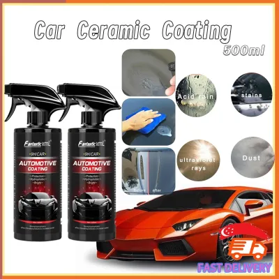SG In Stock Car Ceramic Coating 500ML Spray Car Care Polish Car Nano Ceramic Coating Spray.
