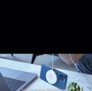 Hoco CW28 MagSafe Wireless Fast Charge 15W For iPhone 13 /iPhone 12 แท่นชาร์จระบบแม่เหล็กไฟฟ้า MagSafe