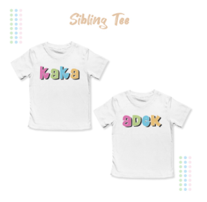 Kaos Sibling Couple Anak Adik Kakak Laki Laki Perempuan Adek & Kaka