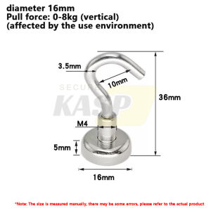 2pcs Heavy Magnetic Hook For Refrigerator Key Coat Cup Hanging Hangers Wall Hooks