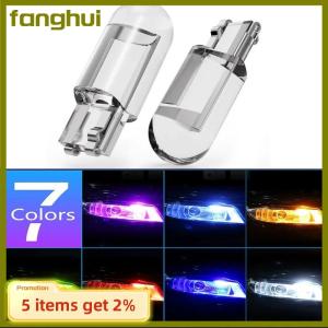 fanghui W5W Led T10 Car Light COB Clear 6000K Auto Automobiles Motor License Plate Lamp Dome Light Reading DRL Bulb Style 12V